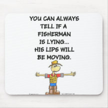 IS THE FISHERMAN LYING? MOUSE MATS