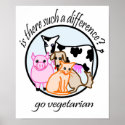 Is there such a difference? Go vegetarian. posters