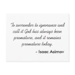 Isaac Asimov postcards