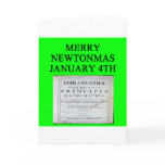 isaac newton christmas joke cards