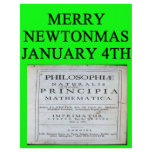 isaac newton christmas joke flyers