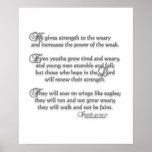 Isaiah 40:29-31 posters