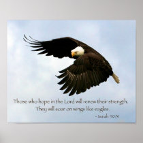 Isaiah 40:31 Eagle Poster