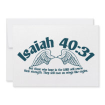 Isaiah 40:31 custom invitations