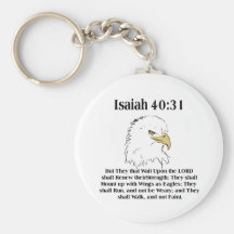 Isaiah 40:31 Keyring Keychains