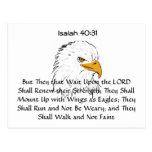 Isaiah 40:31  Mount Up on Eagle Wings Postcard