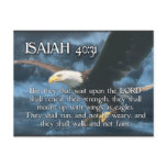 ISAIAH 40:31  Mount up with wings as EAGLES postcards