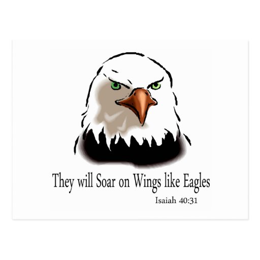 Isaiah 40 31 postcard