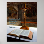 Isaiah 41:10 Bible and Cross posters