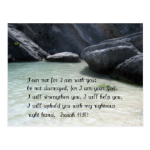 Isaiah 41:10 postcard