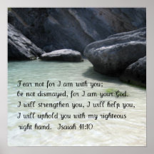 Isaiah 41:10 poster
