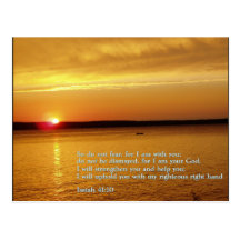 Isaiah 41:10  Sunset Post Cards