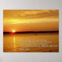 Isaiah 41:10 Sunset Print