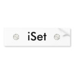 iSet volleyball bumper sticker bumper stickers