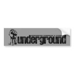 ISF Underground Logo Bumper Sticker bumper stickers