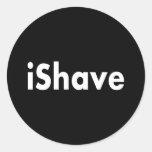 iShave Round Sticker
