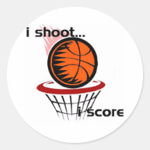 iShoot...iScore Round Stickers