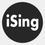 iSing Round Sticker