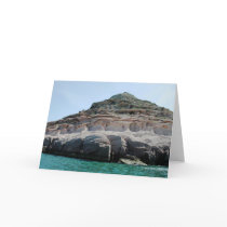 Isla Partida Sculpted Sandstone Baja California Su Greeting Card