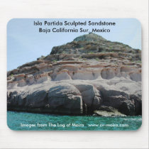Isla Partida Sculpted Sandstone Baja California Su Mousepad