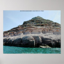 Isla Partida Sculpted Sandstone Baja California Su Posters