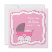 Islamic Aqiqah baby invitation bismillah muslim