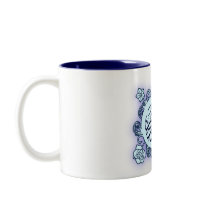 Islamic Arabic Bismillah Calligraphy flower print Coffee Mug