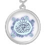 Islamic Arabic Bismillah Calligraphy flower print Personalized Necklace