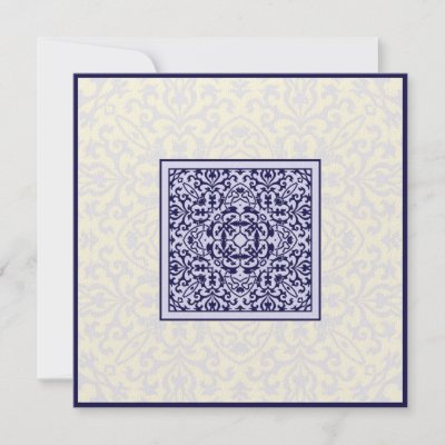 Islamic Arabic blue ornament engagement wedding by Cammily