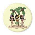 Island Dancing Girls magnets
