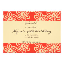 Island Noise in Mango Invitation