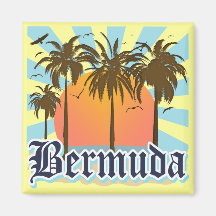 Island of Bermuda Souvenirs Fridge Magnets