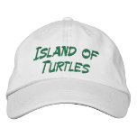Island of Turtles embroidered hats