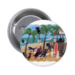 Island Summer Vacation Labradors Pins