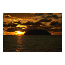 Island sunset on the South China Sea Photo Art