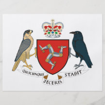 Isle of Man Coat of Arms Personalized Flyer