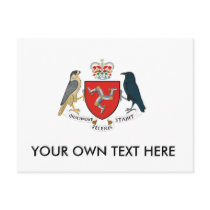 Isle of Man Coat of Arms Postcard
