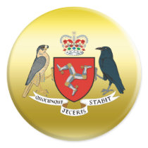 Isle of Man Coat of Arms Round Sticker