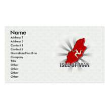 Isle Of Man Flag Map 2.0 Business Cards
