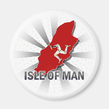 Isle Of Man Flag Map 2.0 Magnets