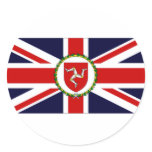 Isle of Man Lieutenant Governor Flag Round Sticker