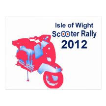 Isle of Wight Scooter Rally 2012 Postcard