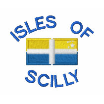 Isles of Scilly and Scillonian Cross Sleeve Polo embroidered shirts