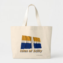 Isles of Scilly Waving Flag with Name Bags