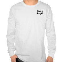 iSoar black logo T-shirts