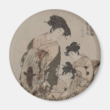 Isoda Koryusai Japanese Print Fridge Magnets
