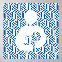 Isometric Weave Nursing / Breastfeeding Symbol