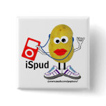 'ispud' humourous parody Button