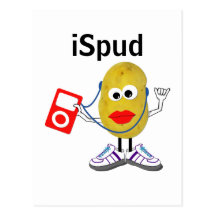 'iSpud' humourous parody Postcard
