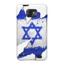 Israel flag graffiti rip samsung galaxy SII case